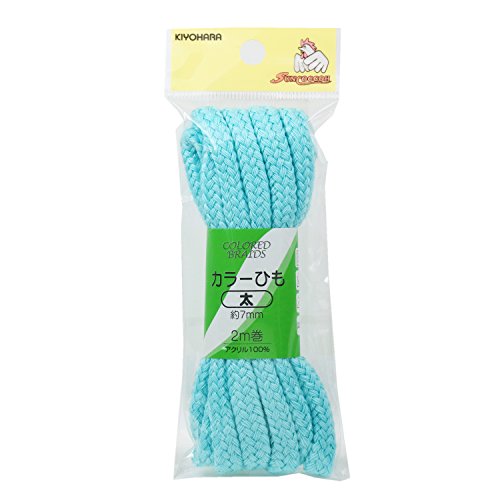 KIYOHARA サンコッコー カラーひも 太 幅7mm×長さ2m サックス SUN55-81