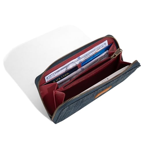 Image of X Lee Women's Wallets Card Cases and Money Oganizer Large Minimalist Cell Phone Wallet with Qualited Zipper and Rfid Lining Lightweight and Versaltile