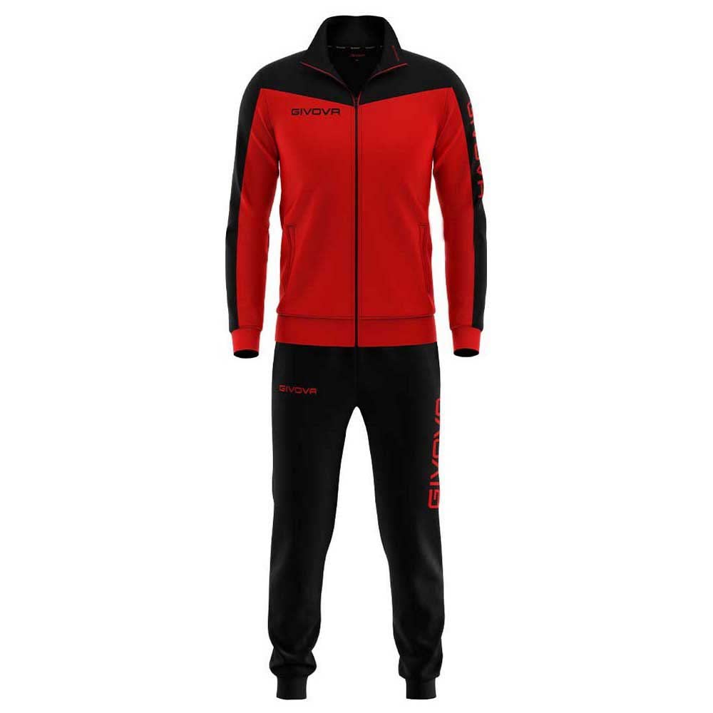 Givova TUTA ROMA TRIACETATO ROSSO/NERO Tg. XL