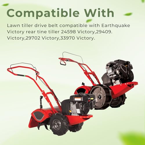 24995 Reverse Belt Replacement for Earthquake 29702 Victory Rear Tine Tiller Parts 24598 29409 Tiller Drive Belt - Thumbnail 4