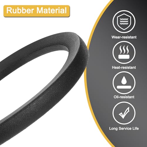 QUARKZMAN Keilriemen 5V1120 Gummi Antriebsriemen 2845mm Teilungslänge 13,5mm Dicke V-Profi Flachriemen Gummiübertragungsriemen Antriebskeilriemen für Kraftübertragung Schwarz