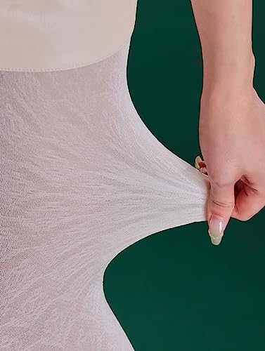 Image of Sahabowi Women Tights, Sheer High Waist Pantyhose, Vintage Control Top Stockings, Siwa 5