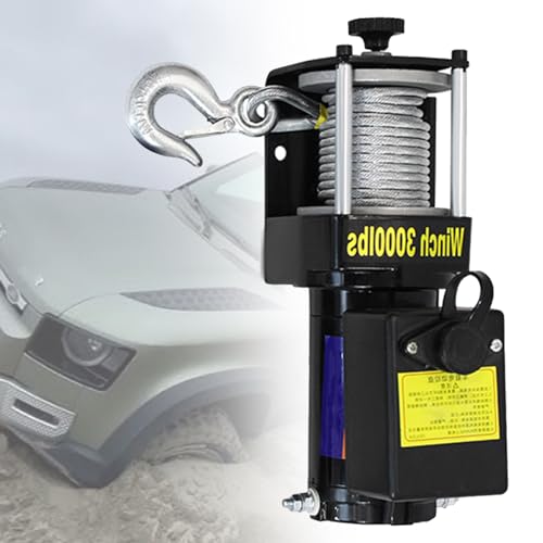 Winche eléctrico 12V/24V, 3000-4000 lbs para vehículos