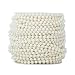 Rytenz Pearls String Bead, Ivory Color Faux Pearl Beads Roll Strand for Wedding Party Christmas Tree and Flowers Decorations Garland DIY Crafts (6mm- 81 Feet)
