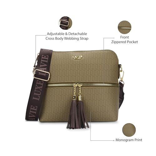 Image of Lavie Luxe Women's Tiara Crossbody Sling Bag | Ladies Purse Handbag | Gift for Women