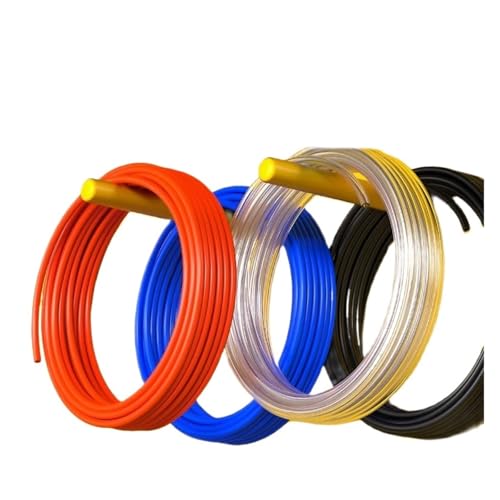 LIUCH Tuyau en polyuréthane for composants pneumatiques, 1 m/2 m/5 m/10 m/20 m, 4 mm, 6 mm, 8 mm, 10 mm, 12 mm, for compresseur(Blue 10m,4X2.5mm)