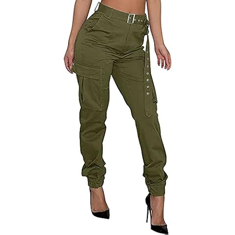 Pantalones Cargo de Cintura Alta VEMOW Cover