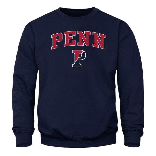 Barnesmith University of Pennsylvania UPenn Quakers Adult Unisex Crewneck Sweatshirt Spirit Navy XX-Large