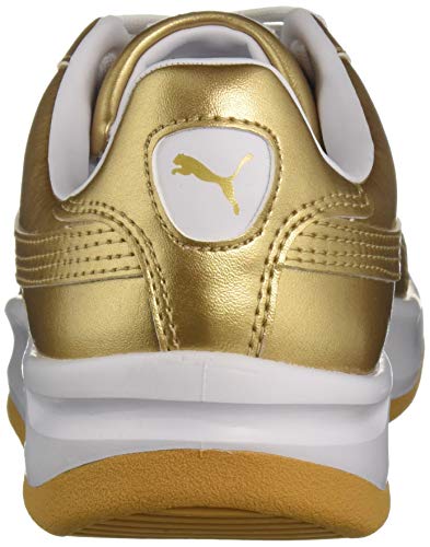 Puma Baby Cali Sneaker, Team Gold White, 8 US Unisex Infant