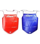 HXRROO WT Taekwondo Martial Arts TKD Body Protector Reversible Chest Guard Protector hogu