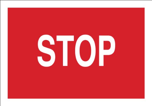 Panneau de signalisation industriel Stop en fibre de verre Brady 70536