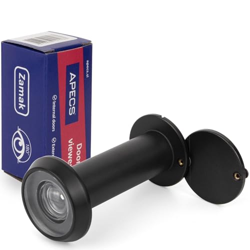 APECS Türspion mit Sichtschutz für Tür 50-90mm Bohrloch -...