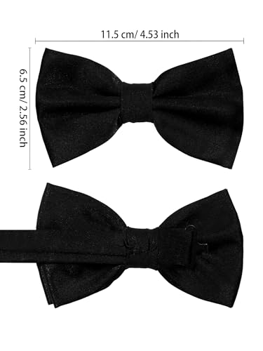 Image of habibee Suspenders and Bow Tie Set for Men, Adjustable Elastic Braces with Y-Back, Diverse Colors, Strong Clips