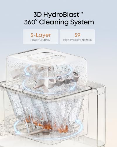 Image of eufy Security S1 Pro Baby Bottle Washer, Sterilizer and Dryer, Built-in Water Softener, Largest 10-Bottle Capacity, 3D HydroBlast Cleaning, 212F Steam Sterilizer, Fast Drying, Smart App Control | Baby Bottle Washer, Sterilizer and Dryer
