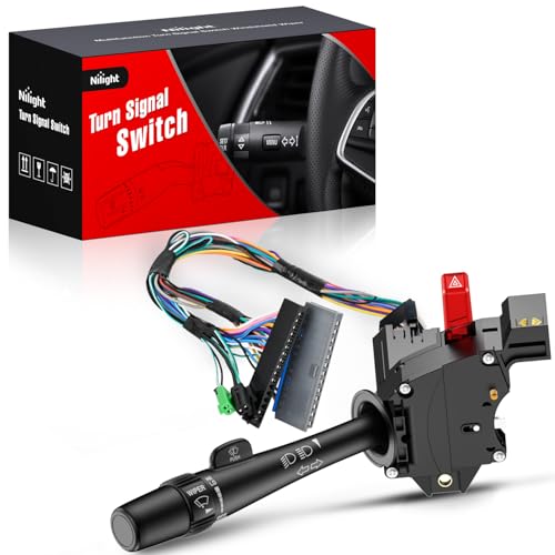 Image of Nilight Turn Signal Switch for 1998-2005 Chevy Blazer GMC Samona | Compatible with 1998-2004 S10 Pickup Oldsmobile Bravada 1998-2001 Jimmy Isuzu Hombre Multifunction Combination Lever Switches
