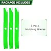 TENGMUJX (2 Pack) 42 inch Mower Mulching Blade Replaces OEM 134149 532134149 424752 Compatible with Husq Varna Craft sman Po Ulan LT2000 LT1000 YS4500 YTH150 YTH2042 Riding Lawn Mower 5 Point Star #5