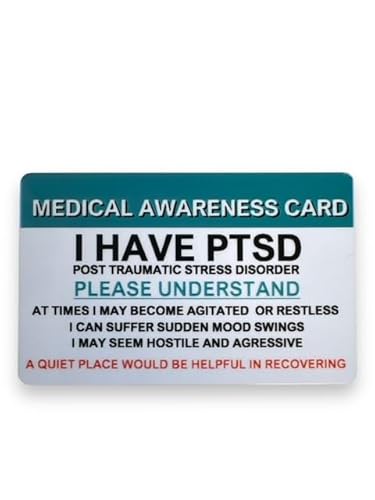 PTSD Medical Awareness Card/Badge