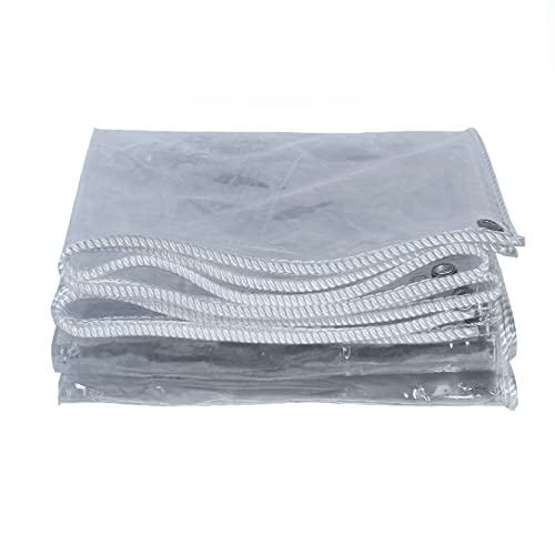 wasserdichte PVC-Plastikplane im Freien Verdicken Transparente Abdeckplane Gartenterrassen-Abdeckung Abkühlen Regendicht Reißfest 485g/㎡ (Size:1.3 * 1.5m) Cover