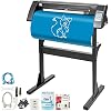 VEVOR 720mm Vinyl Cutter 28 inch Vinyl Cutter Plotter Machine Donker Vinyl Snijplotter 630 mm Snijbreedte Snijplotter Apparaat Cutter Plotter met standaard 3 x mesjes