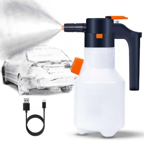 JKFIPKHI Electric Foam Sprayer 2L Pressurized Sprayer for Home Garden and Car Beauty and Cleaning