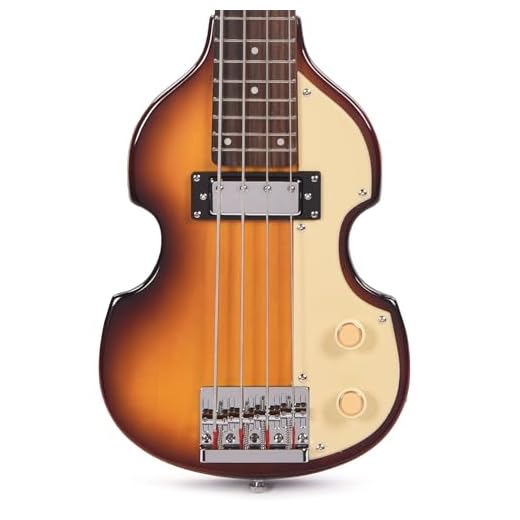 Hofner Shorty Violin Bass CT Vintage Sunburst Electric Bass Guitar with Gig Bag