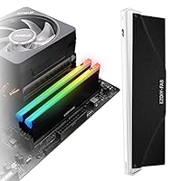 EZDIY-FAB 5V ARGB Speicher RAM Kühler DDR Kühlkörper für DIY PC Spiel MOD DDR3 DDR4 (Kompatibel mit ASUS Aura Sync,GIGABYTE RGB Fusion und MSI Mystic Light Sync)-1 Pack-PI061