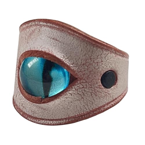 Bagues en cuir bleu mauvais yeux accessoire doigt tendance vêtement occasion