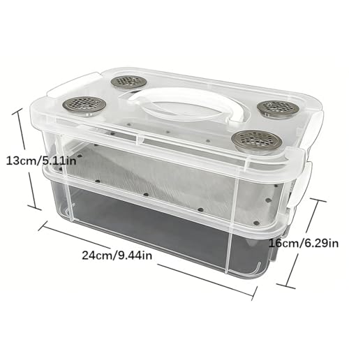 Tragbare Zuchtbox Futterspender für Reptilien Amphibien Tragbare Zuchtbox Futterspender für Reptilien Amphibien-5