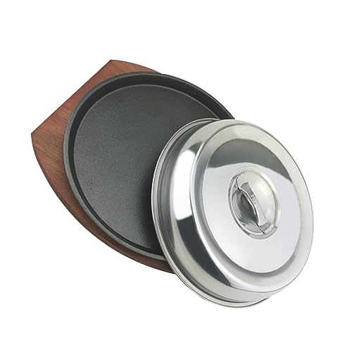 Cabilock 1 Juego Plato de Hierro para Barbacoa de Parrilla para Cocinar Interior y Exterior para Asados y Buffets Utensilio de Cocina para con Familia y Amigos