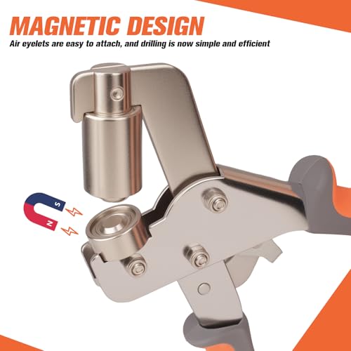 image for ppkbbeb Grommet Tool Kit, 500 pcs Tarp Grommet Eyelet Tool Kit for Fab