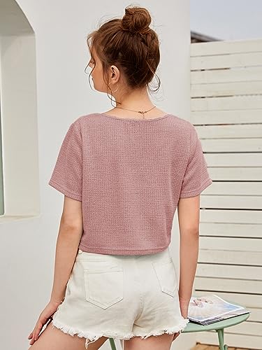 Image of Zilcon Bricks Womens Fashion Crop top for Woman Casual Short Sleeve Shirts for Woman | Women Fashion | Formal Shirts for Women