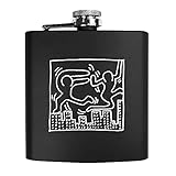 Clásico matraz de acero inoxidable con un elegante acabado negro mate