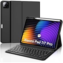 OYOSUOGG Keyboard Case for Xiaomi Pad 8/8 Pro/Pad 7/7 Pro 11.2 Inch, Detachable Wireless Rechargeable Bluetooth Keyboard, Multi-Angle Stand Cover with S Pen Holder for Xiaomi Pad8 2026/ Pad7 11.2