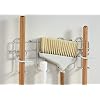 ClosetMaid 3462 Broom & Mop Holder for Wall or Door Mount, Durable White Metal Steel