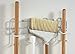 ClosetMaid 3462 Broom & Mop Holder for Wall or Door Mount, Durable White Metal Steel