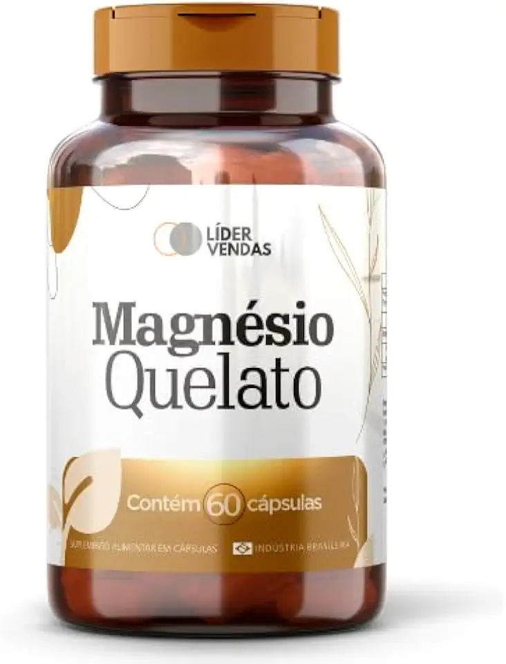 Magnésio Quelato 420mg - Suplemento de Alta Biodisponibilidade com 60 Cápsulas - Auxilia no Relaxamento Muscular, Saúde Nervosa e Metabolismo Energético - Alta Absorção e Pureza - Vegano