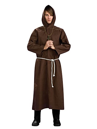 Rubie's Men's Monk Robe Costume, Brown, Standard