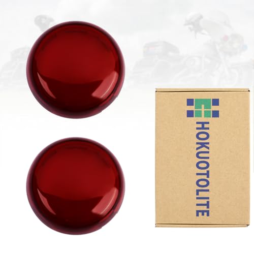 Image of Turn Signal Lens Kit,Front /Rear Bullet Turn Signal Light Replacement Lenses Covers for Harley Sportster 883 1200 /Touring Road King Electra Glide Street Glide /Softail /Dyna /V-Rod,Red,2 PCS