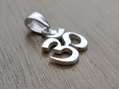 Om Ohm Pendant Sterling Silver 925 Spiritual Jewellery Chakra Namaste Healed Buddha Yoga Jewels