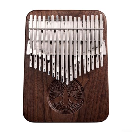 Kalimba exquis en noyer noir à 34 touches avec micro musical (touche C)