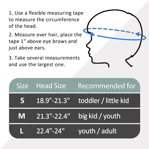 Image of Adult Skateboard Bike Helmet for Men and Women, Lightweight Adjustable, Multi-Sport for Bicycle Skate Scooter (Misty Blue, Large)