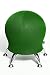Produktbild TOPSTAR Wellnessstuhl/Sitzball/Hocker SITNESS 5 Stoff dunkelgrün Chrom (Dunkelgrün)