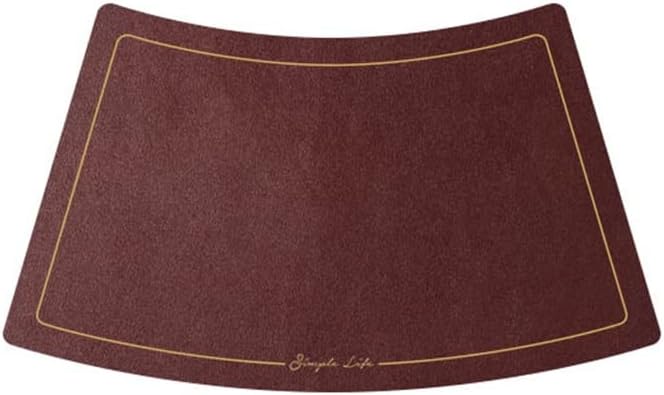 4 Pcs Table Place Mats Leather Placemats Table Decoration Cover Home Dining Table (Color : C)