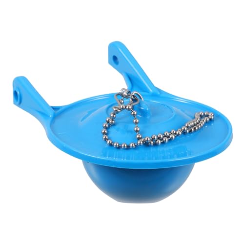 COOLHIYA 3 Water Tank Drain Valve Toilet Tank Ball Toilet Parts inside Tank Toilet Ballcock Toilet Replacement Parts inside Tank Toilet Flapper Seal Toilet Seal Water Case Sky-blue Rubber