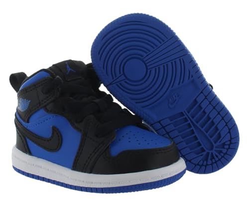 Toddler Jordan 1 Mid Black/Royal Blue-Black-White (DQ8425 042) TD - Size 9c2