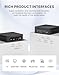 MAGICNUC AS1 Mini PC Ryzen 5 3550H, 16GB RAM 512GB PCIe SSD Mini Computers, Triple Display Micro PC, Dual RJ45 LAN/USB3.2/USB-C/HDMI/Wi-Fi 5/BT 5.0, Office,Home Mini Desktop Computers