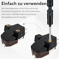 100 Stück Gewindeeinsatz, M3 x 5 x 4cm Threaded Inserts Gewindebuchse – Ansicht 5