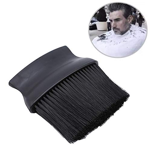 IKAAR Friseur Nackenpinsel Friseur Nacken Bürste Barbier Haarpinsel Soft Barber Reinigung Haarbürste Friseurpinsel Schwarz