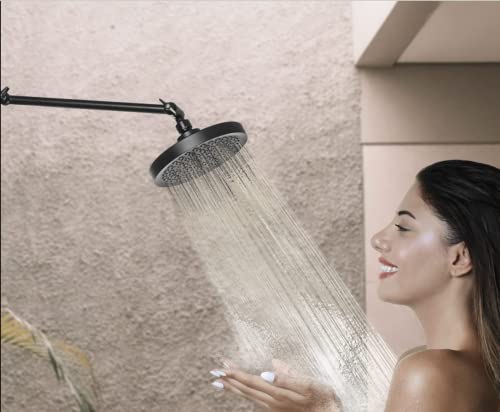 Shower Head Extension Arm By Sparkpod - 11" Solid Brass Shower Arm Extension With Universal Connection To Showerheads - Easily Adjustable Shower Arm For Rain Showerheads (Midnight Black Matte) #TOP3