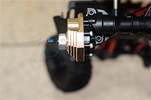 GPM For Traxxas TRX-4 Trail Defender Crawler Upgrade Parts Brass Outer Portal Drive Housing (Front And Rear) "Heavy Edition" - 4Pcs Set
